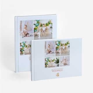Álbum do Primeiro Ano do Bebé Rosa